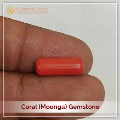 Lab Certified Moonga Coral Gemstone