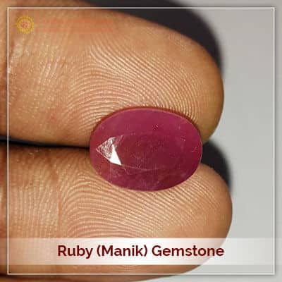 Natural Manik Ruby Gemstone