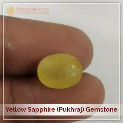 Natural Pukhraj Yellow Sapphire Gemstone