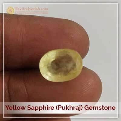 Original Pukhraj Yellow Sapphire Gemstone