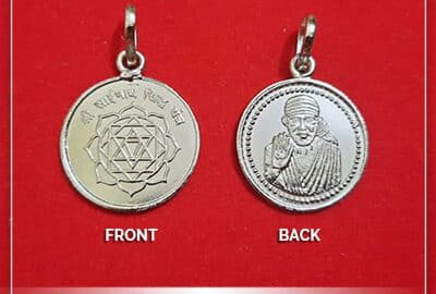 Sai baba silver locket deals