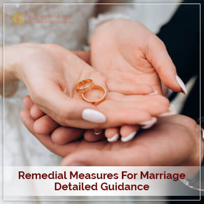 Remedial Measures for Marriage