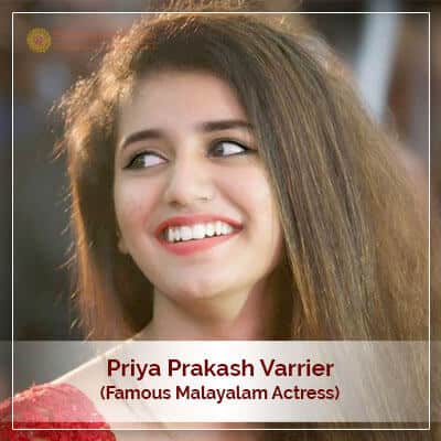 Priya Prakash Varrier Horoscope PavitraJyotish