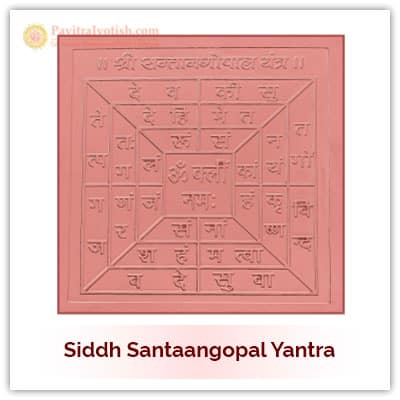 Siddh Santaangopal Yantra