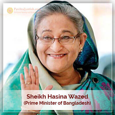 Sheikh Hasina Wazed Astrology PavitraJyotish