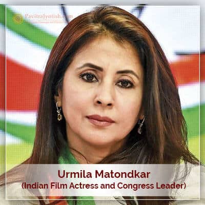 Urmila Matondkar Horoscope Astrology PavitraJyotish