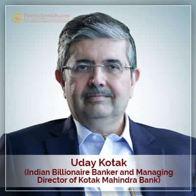 Uday Kotak Horoscope Astrology PavitraJyotish