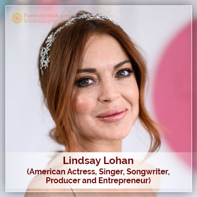 Lindsay Lohan Horoscope Astrology PavitraJyotish