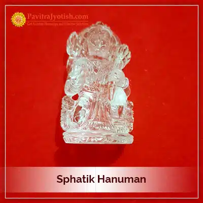Original Sphatik Hanuman Idol