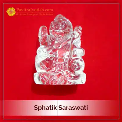 Original Sphatik Saraswati Idol