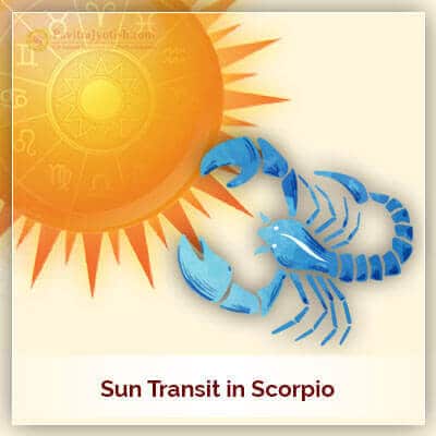 Sun Transit Scorpio 17 November 2023